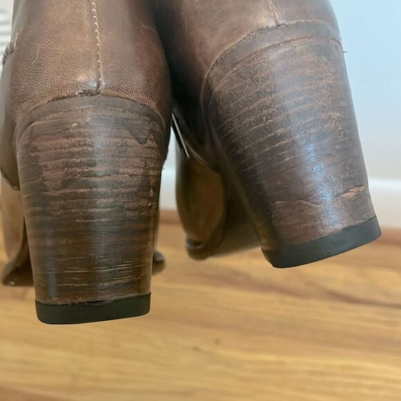 BED|STU Yell Brown / Tan two tone Ankle Booties with Distressed Leather size 7.5 - Picture 7 of 10